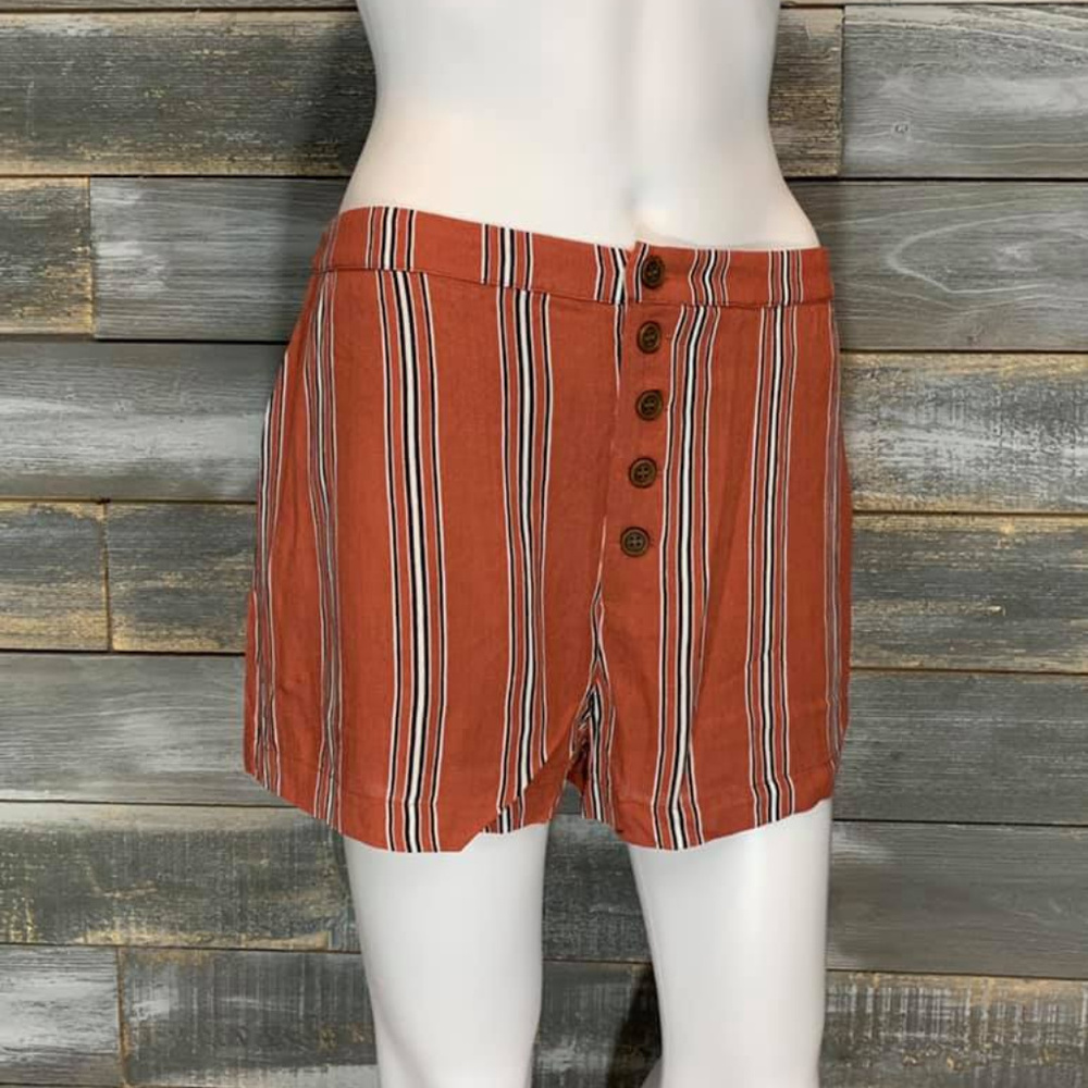 Earth and Black Stripped Shorts